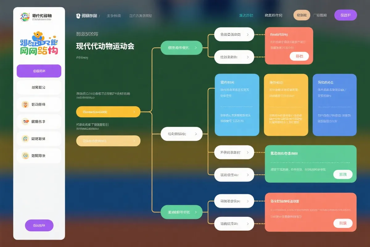 动物运动会网站结构示意图